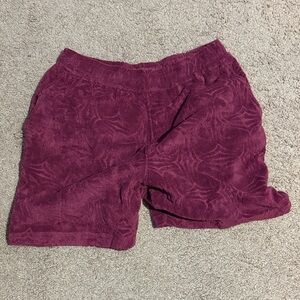 Forever 21 Burgundy Flat Front Shorts
